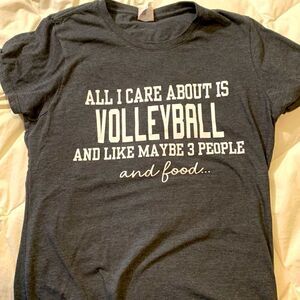 Volleyball and food, T shirt, small, by Port&Company , new condition